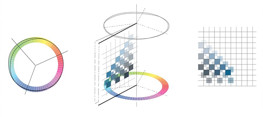 sistema inteligente de creación y combinación de colores basado en coordenadas
