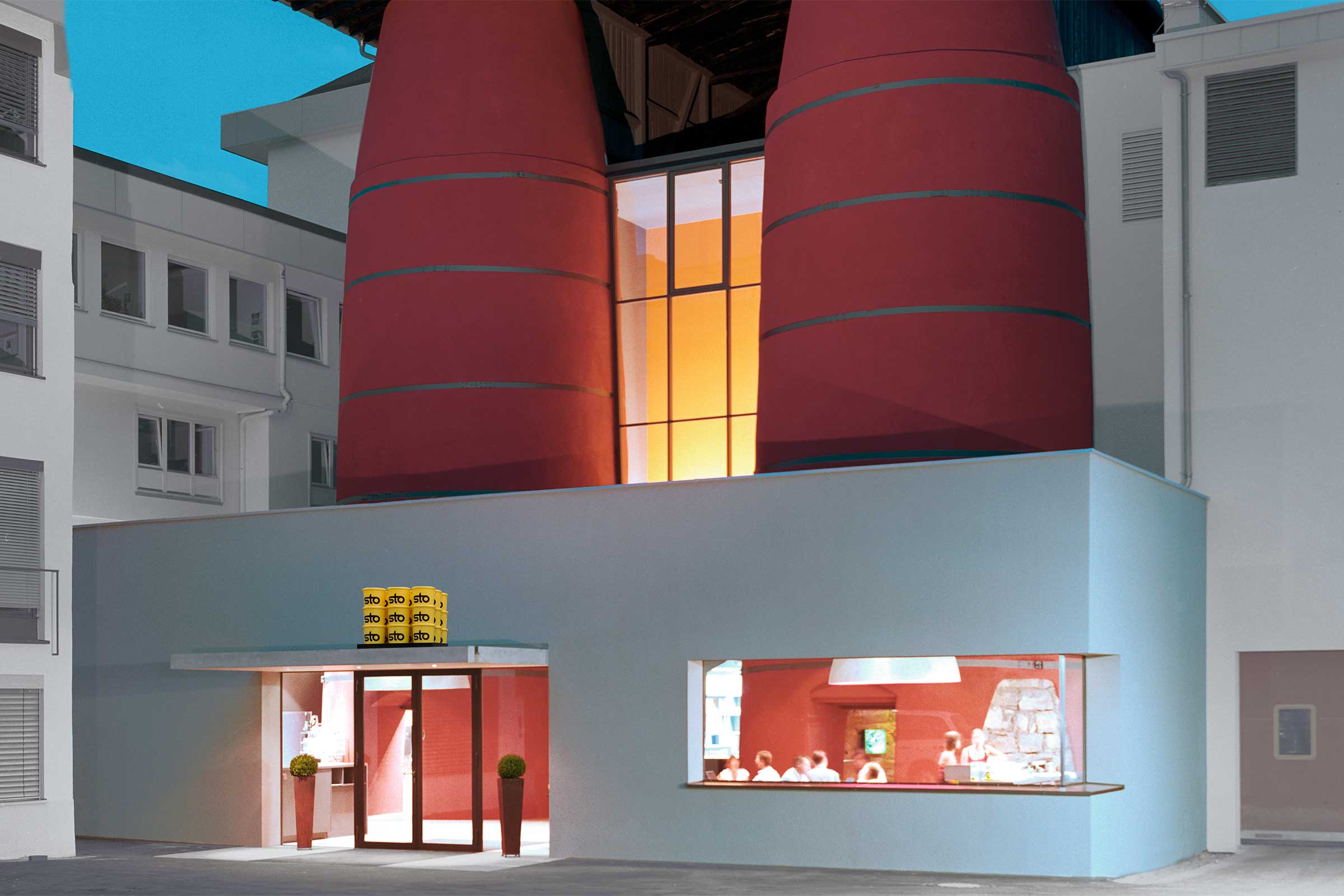 Exterior de la Sto Info Factory de Stühlingen-Weizen