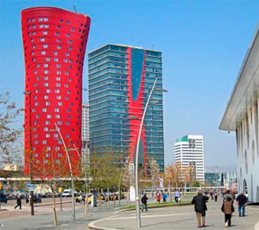 Torres Porta Fira, en la ciudad barcelonesa de Hospitalet de Llobregat.