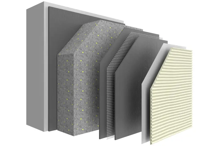 SATE StoTherm Vario: composição do sistema com todas as suas camadas