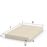 Tipo W - Rectangular con goterón