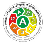 Etiqueta medioambiental CH A de color