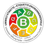Etiqueta medioambiental CH B de color
