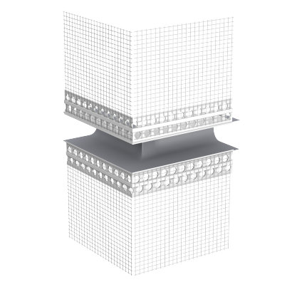 Sto-Perfil junta dilatación E pieza de esquina exterior